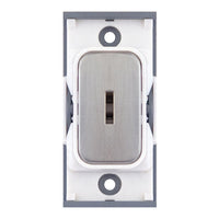 Selectric SGRID360-28 GRID360 10A DP Key Switch Module - Satin Chrome, White Insert