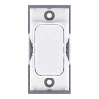 Selectric SGRID360-324 GRID360 10A Retractive Switch Module - Matt White, White Insert