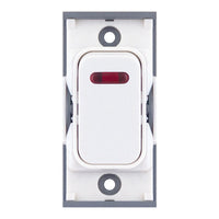 Selectric SGRID360-326 GRID360 20A DP Switch Module with Neon - Matt White, White Insert