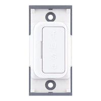 Selectric SGRID360-331 GRID360 13A Fused Connection Unit Module - Matt White, White Insert