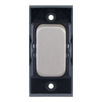 Selectric SGRID360-40 GRID360 10A 1 Way Switch Module - Satin Chrome, Black Insert