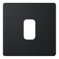 Selectric SGRID360-420 GRID360 5M-PLUS Screwless 1 Aperture Modular Front Plate - Matt Black