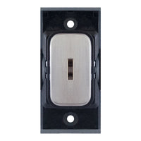 Selectric SGRID360-43 GRID360 10A DP Key Switch Module - Satin Chrome, Black Insert