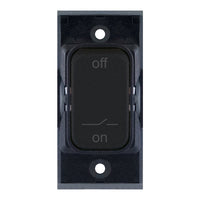 Selectric SGRID360-454 GRID360 10A Fan Isolator Switch Module - Matt Black, Black Insert