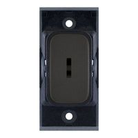Selectric SGRID360-468 GRID360 20A DP 1 Way Key Switch Module - Dark Bronze, Black Insert