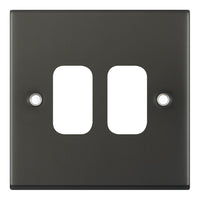 Selectric SGRID360-476 GRID360 5M 2 Aperture Modular Front Plate - Dark Bronze