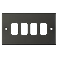 Selectric SGRID360-478 GRID360 5M 4 Aperture Modular Front Plate - Dark Bronze