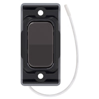Selectric SGRID360-495 GRID360 Kinetic IP42 Retractive On/Off Switch Module - Black Nickel, Black Insert
