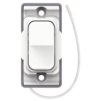 Selectric SGRID360-499 GRID360 Kinetic IP42 Retractive On/Off Switch Module - Matt White, White Insert
