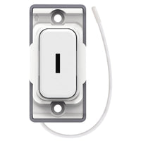 Selectric SGRID360-501 GRID360 Kinetic IP42 Push On/Off Emergency Key Switch Module - White Plastic, White Insert