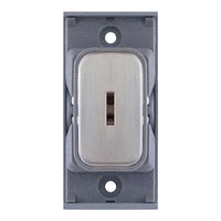 Selectric SGRID360-58 GRID360 10A DP Key Switch Module - Satin Chrome, Grey Insert