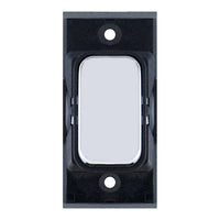 Selectric SGRID360-89 GRID360 10A Retractive Switch Module - Polished Chrome, Black Insert