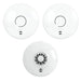 FireAngel Mains Powered SM-SN-1 2x Multi-Sensor Smoke & HM-SN-1 1x Heat Alarm with 10Yr Battery Lithium Back-up - westbasedirect.com