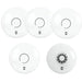 FireAngel Mains Powered SM-SN-1 4x Multi-Sensor Smoke & HM-SN-1 1x Heat Alarm with 10Yr Battery Lithium Back-up - westbasedirect.com