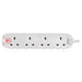 Masterplug 4 Socket 4m 13A Surge Extension Lead White - westbasedirect.com