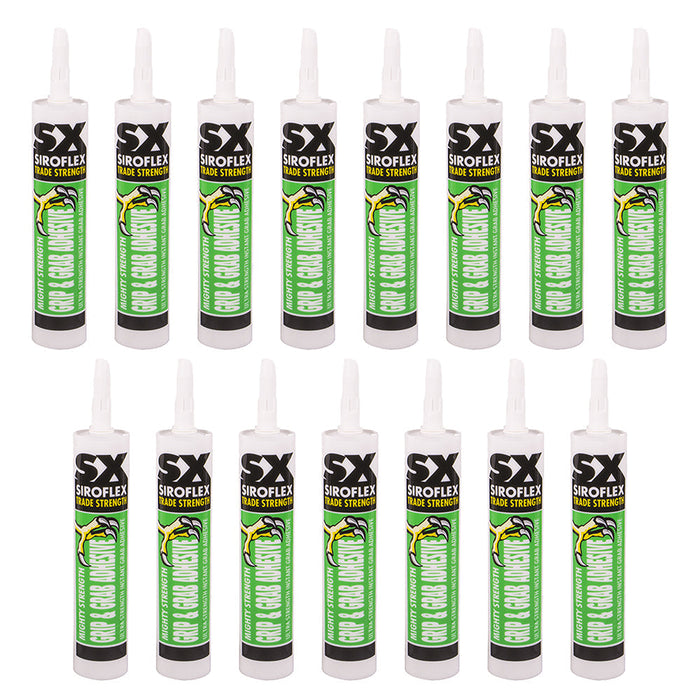 Unicrimp SXMSGGA290W SX Mighty Strength Grip & Grab Adhesive Cartridge 290ml (15 Pack)