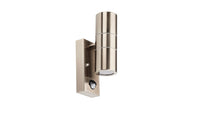 Timeguard TG6001 Up/Down Wall Light PIR IP44 Stainless Steel
