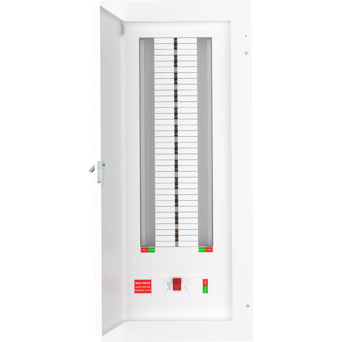 LIVE Electrical TPN24-250 TPN24-250 24 Way TP&N Distribution Board with 3 Pole 250A Main Switch Incomer