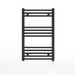 ATC TRB800-500-ELE300-12 Pacific Heated Towel Radiator, Matt Black 300W 0.3kW, 800 x 500, Fixed Element, 12 Rail - westbasedirect.com