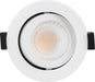 Luceco UTA6WD2W FType Ultra 4W/6W 690lm Power Change & CCT Change 3000K/4000K Dim2Warm IP20 White - Adjustable - westbasedirect.com