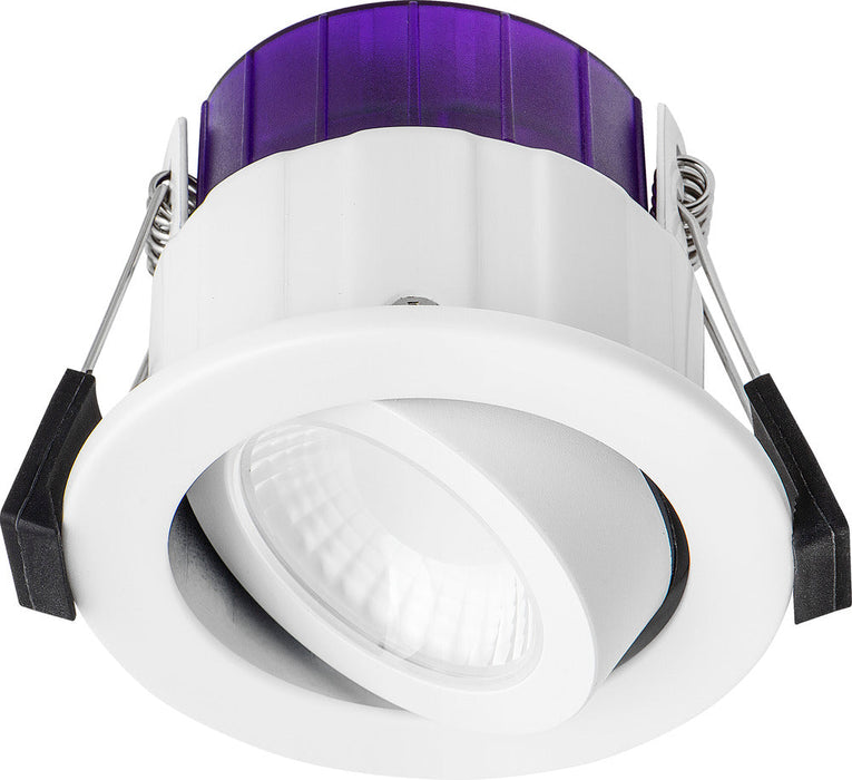 Luceco UTA6WD2W FType Ultra 4W/6W 690lm Power Change & CCT Change 3000K/4000K Dim2Warm IP20 White - Adjustable - westbasedirect.com