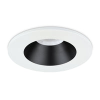 JCC JC1019/WHBLK V50 Pro Anti-glare Fire-Rated LED Downlight 6W IP65 3000K/4000K White Bezel/Black Cone