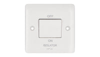 Deta Vimark VP1247 Pro White Moulded 3 Pole Fan Isolator 10A