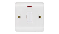 Deta Vimark VP1361 Pro White Moulded 13A Unswitched Spur with Neon