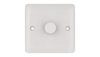 Deta Vimark VP1414 Pro White Moulded 1 Gang 250W Universal Dimmer