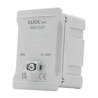 Click WA315GY 100A 1 Pole 5x35mm² Connectable Link Box - Grey