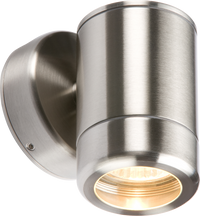 Knightsbridge WALL1 230V IP65 Stainless Steel Single Fixed GU10 35W Fitting