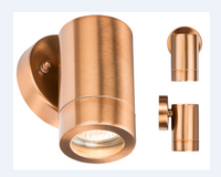 Knightsbridge WALL1LC 230V IP65 GU10 35W Fixed  Wall Light - Copper Colour