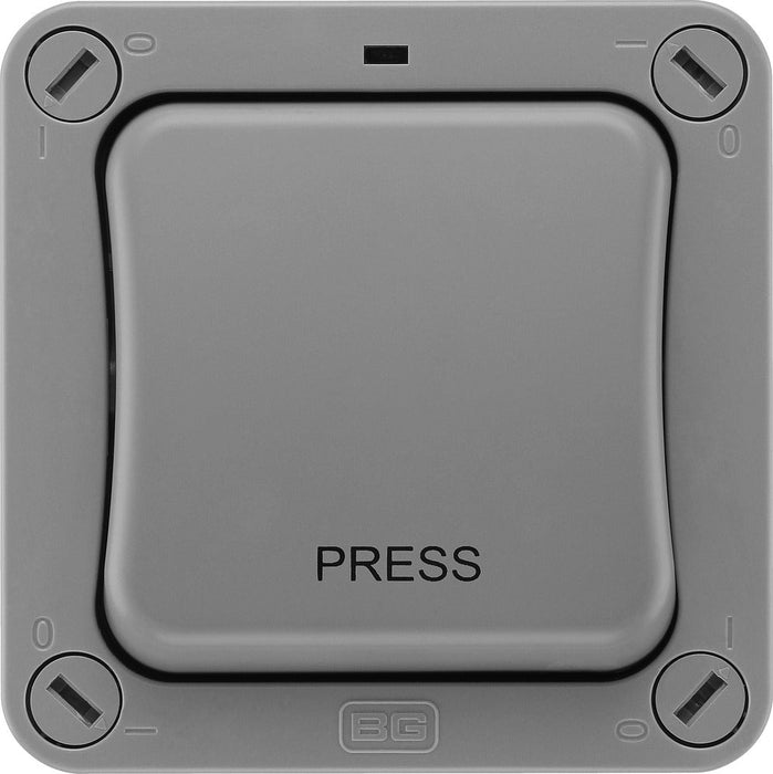 BG WP14 Weatherproof Nexus Storm 20AX 1G 2-Way Retractive Switch(PRESS) - westbasedirect.com