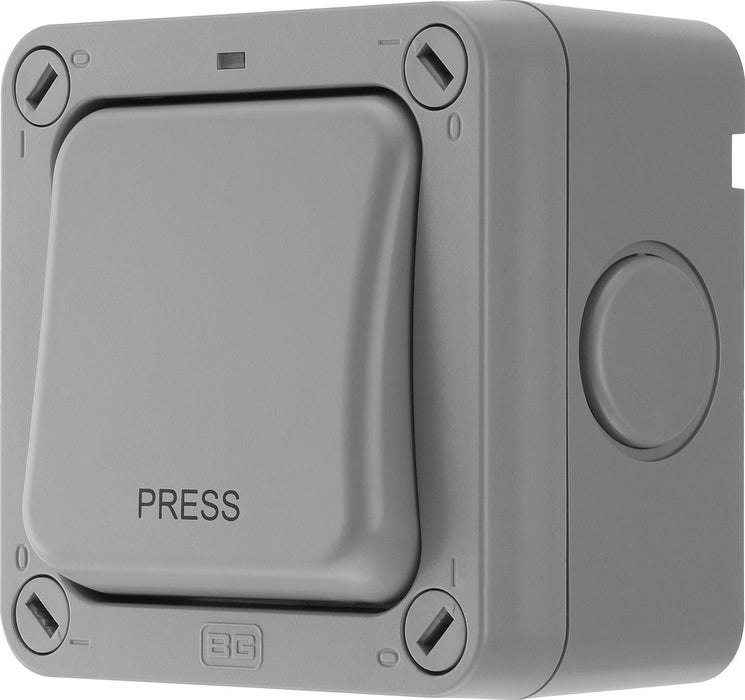 BG WP14 Weatherproof Nexus Storm 20AX 1G 2-Way Retractive Switch(PRESS) - westbasedirect.com