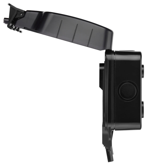 BG WP22/B Weatherproof Nexus Storm IP66 13A 2G Switched Socket - Matt Black