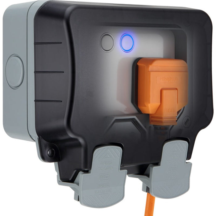 BG WP22/HC Nexus Storm IP66 Weatherproof Double Switched 13A Socket with Smart Control - westbasedirect.com