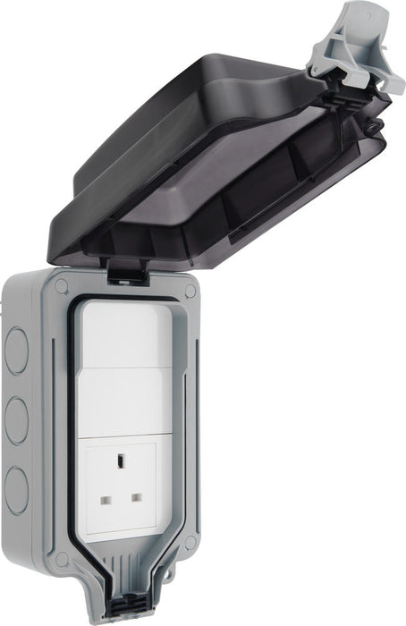 BG WP23L Weatherproof Nexus Storm 13A 1G Unswitched Socket Large House - westbasedirect.com