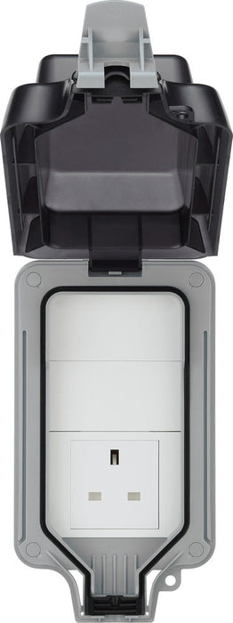 BG WP23L Weatherproof Nexus Storm 13A 1G Unswitched Socket Large House - westbasedirect.com