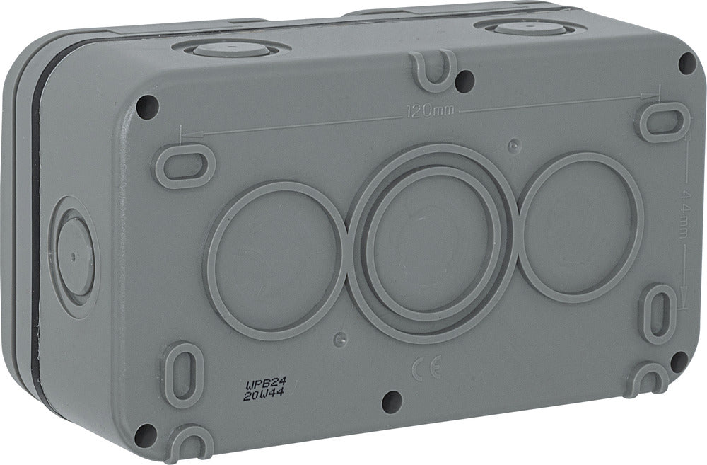 BG WPB21 Weatherproof IP55 13A 1G UK Socket + 1G Switch - westbasedirect.com