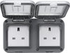 BG WPB24 Weatherproof IP55 13A 2G Unswitched Socket - westbasedirect.com