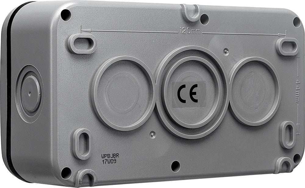 BG WPBJBR Weatherproof IP55 Rectangular Junction Box - westbasedirect.com