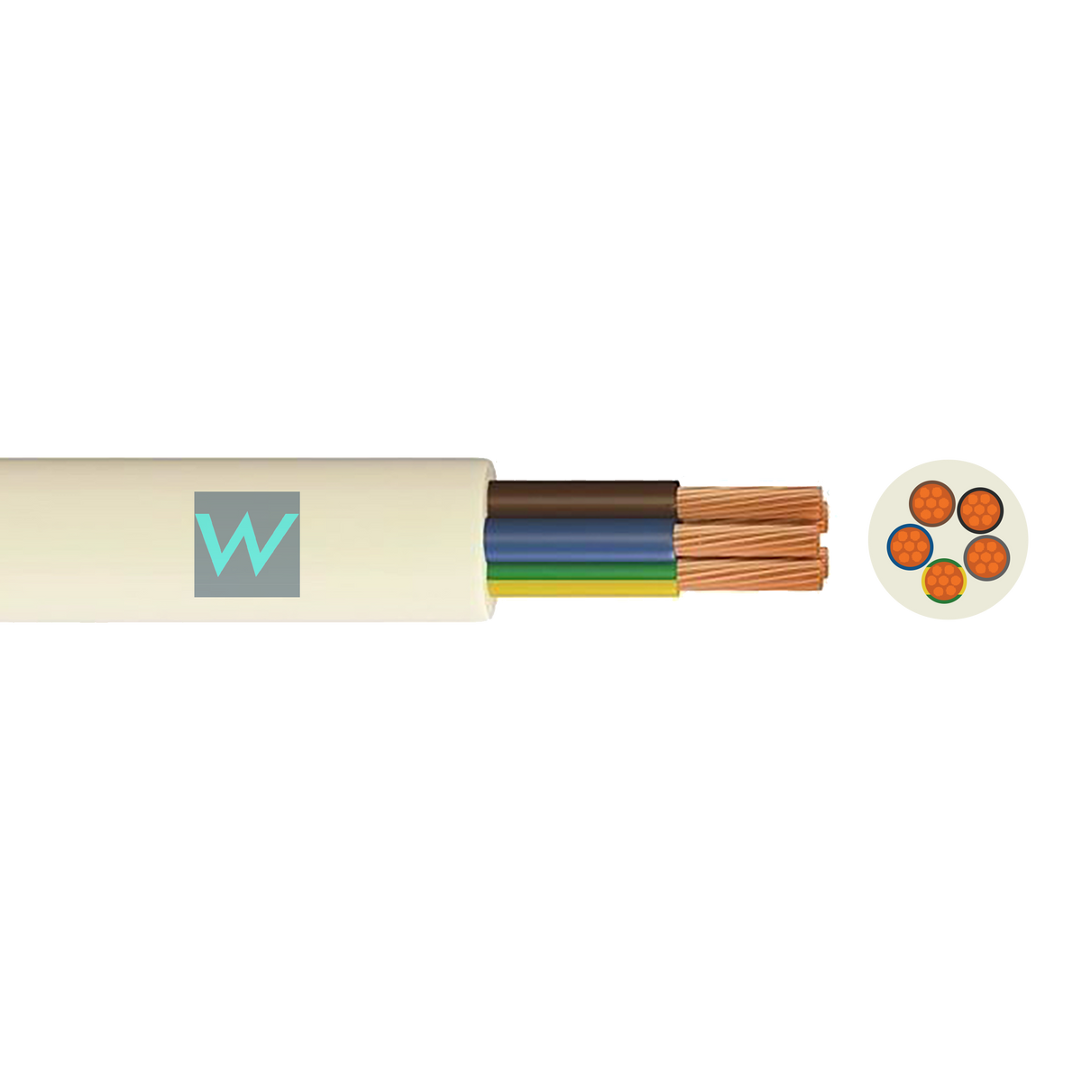 5-adriges Rundflexkabel Schwarz – 3185Y, 0,75 / 1,0 / 1,5 / 2,5 Mm² – Auswahl