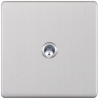 Selectric 5MPLUS-TOG-1 5M-PLUS Screwless 1 Gang 2 Way 10A Toggle Switch - Satin Chrome