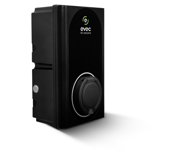 EVEC VEC02 Wall Mounted Smart EV Charger 22kW Three Phase Untethered Universal Socket Type 1 & Type 2