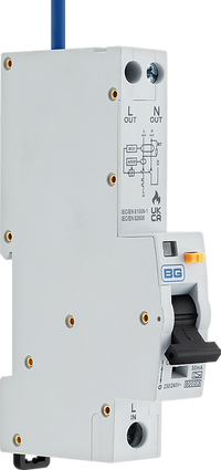 BG CURAFDB40A 40A 30mA B Curve Type A AFDD/RCBO