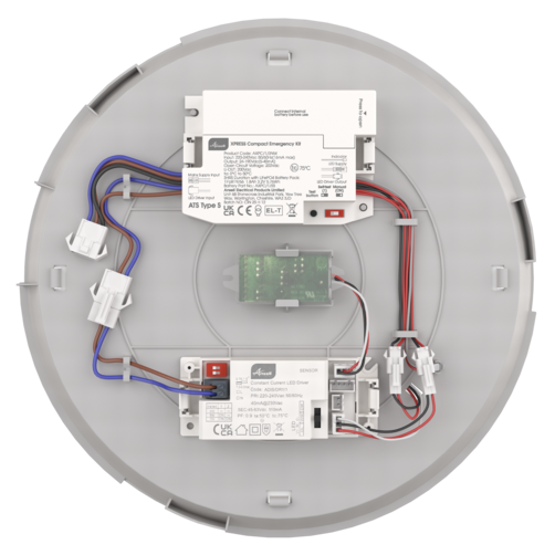Ansell ADIS2/2 Disco EVO 2 XPRESS IP65 8W-16W CCT Adjustable LED Bulkhead Standard 3000K/4000K/6500K