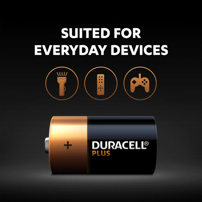 Duracell +100% Plus Power C LR14 | 2 Pack - westbasedirect.com