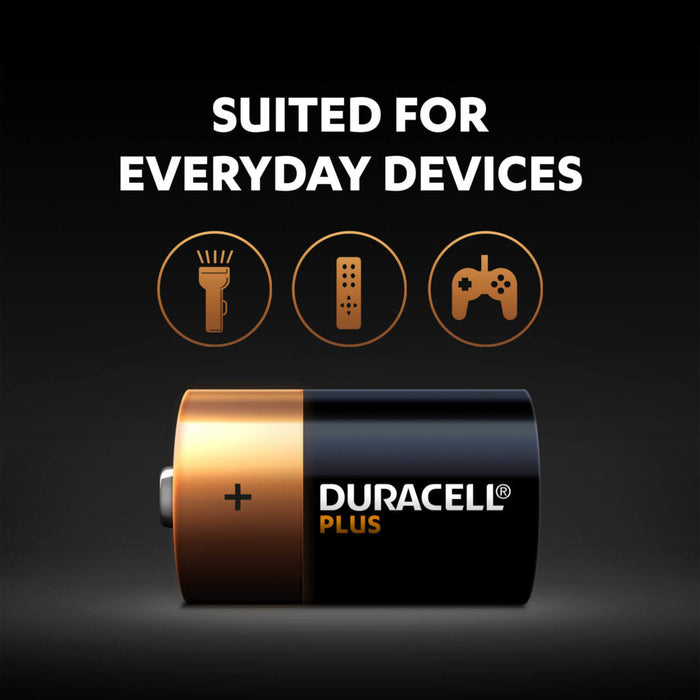 Duracell +100% Plus Power D LR20 | 2 Pack - westbasedirect.com