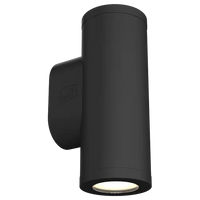 Ansell AREFS/BD/B/1 Reef S 10W LED IP65 Bi-Directional CCT Wall Light Black 3000K/4000K