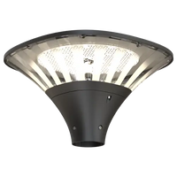Ansell ASURP/1/BL Asuri Pro 20W/40W/72W Post Top CCT LED Lantern 3000K/4000K Black